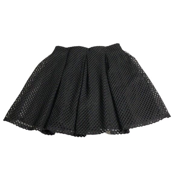 Rue21 Dresses & Skirts - Rue 21 Skirt Womens XL Black Fishnet Mesh Pleated Lined Y2k Goth Grunge Witchy